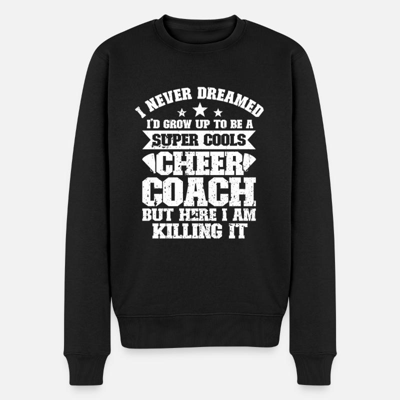 Cheerleader - Männer Premium Bio Pullover - Schwarz