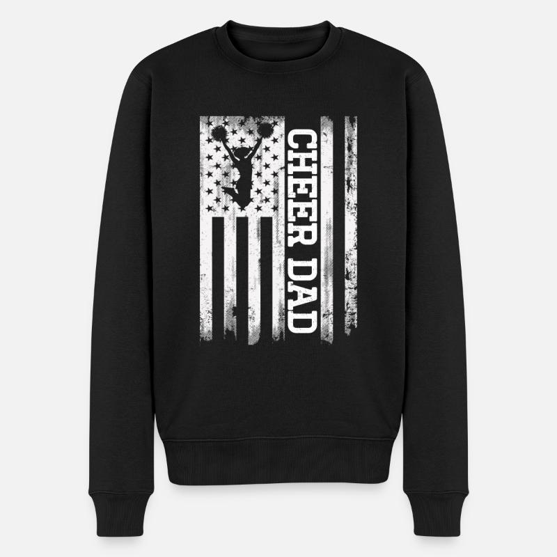 Cheerleader - Männer Premium Bio Pullover - Schwarz