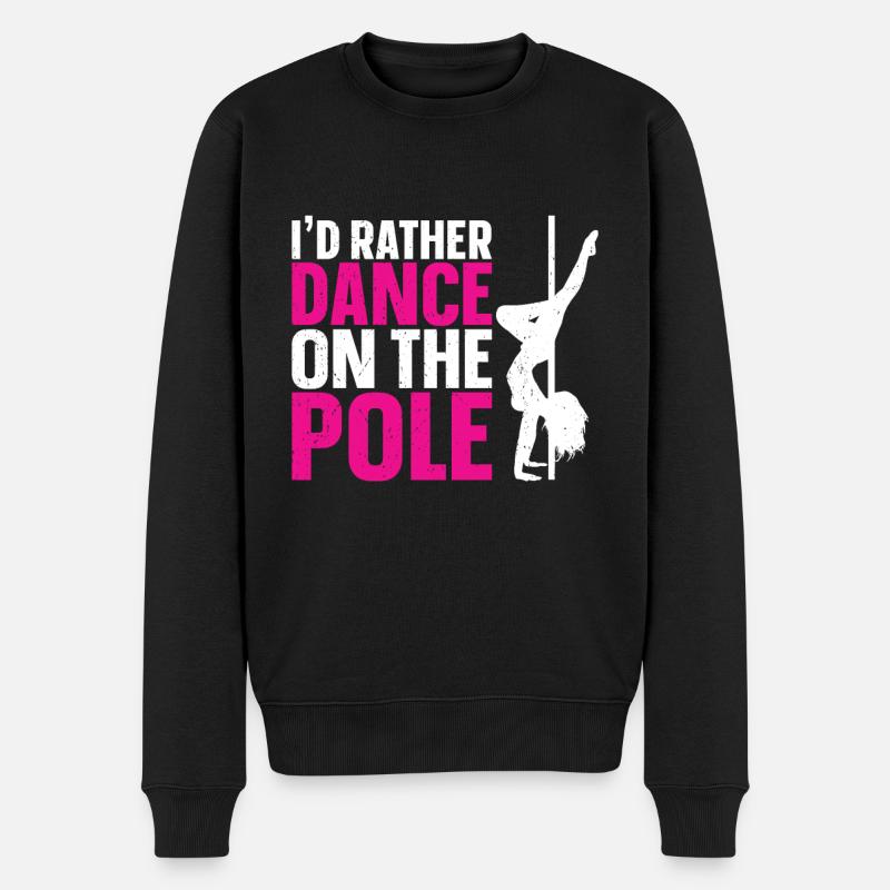 Pole Dance - Männer Premium Bio Pullover - Schwarz