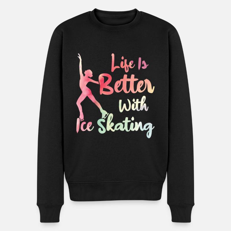 Patinage - Pull Premium bio Homme - noir