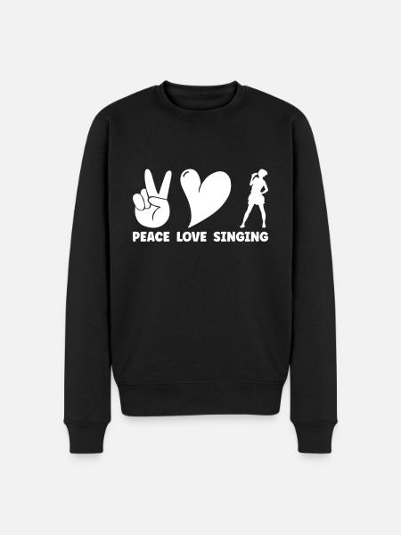 Sing - Men's Premium Organic Jumper - black