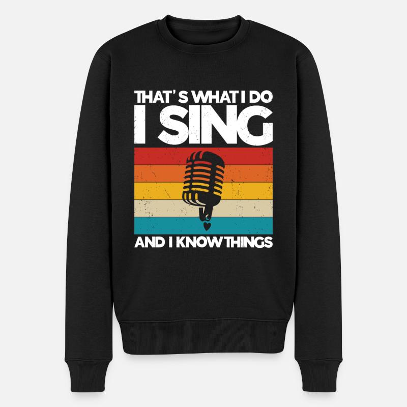 Chanter - Pull Premium bio Homme - noir