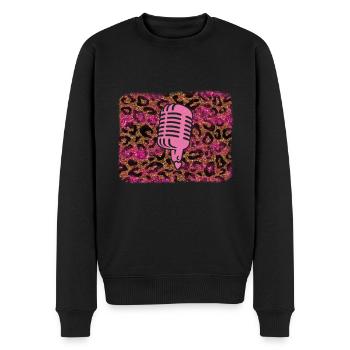 Singen - Männer Premium Bio Pullover - Schwarz - Vorne - Nico (187cm)