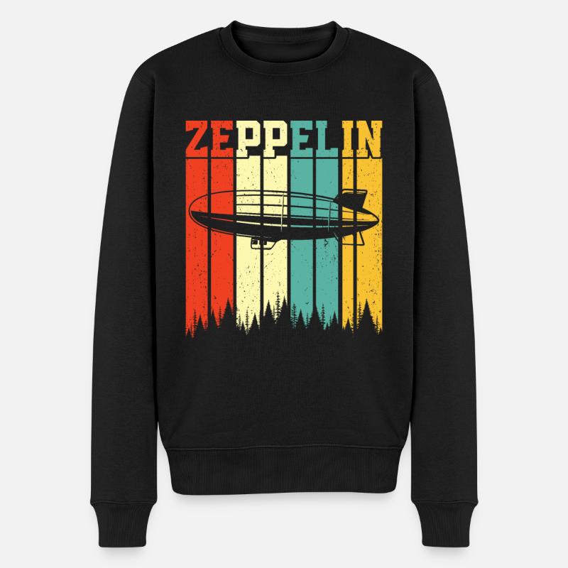 Zeppelin - Pull Premium bio Homme - noir