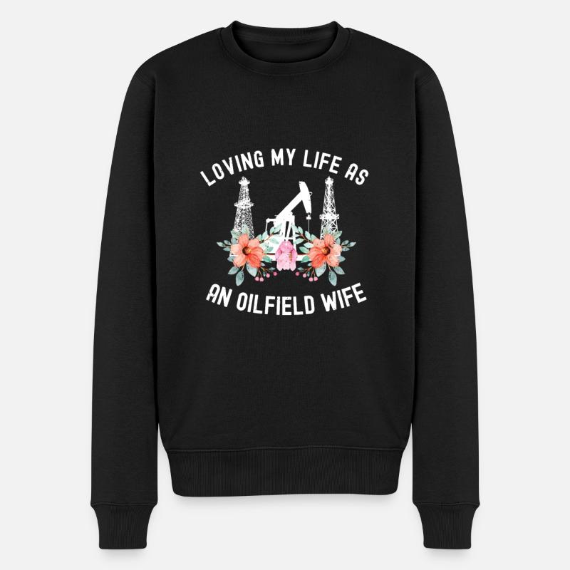 Champ pétrolifère - Pull Premium bio Homme - noir