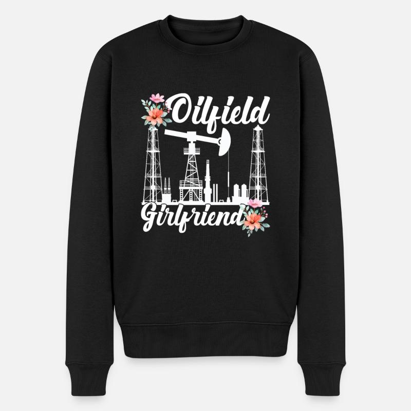 Champ pétrolifère - Pull Premium bio Homme - noir