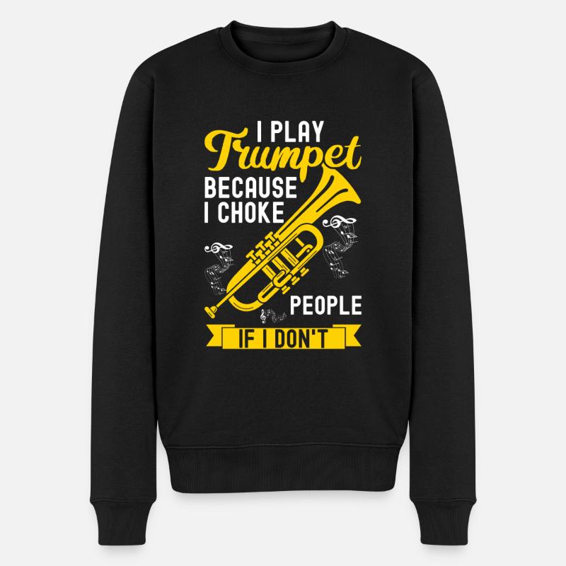 Trompette - Pull Premium bio Homme - noir