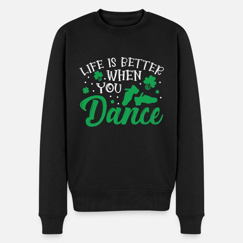 Danse irlandaise - Pull Premium bio Homme - noir