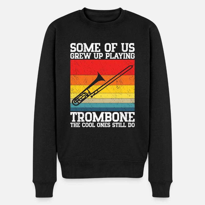Trombone - Pull Premium bio Homme - noir