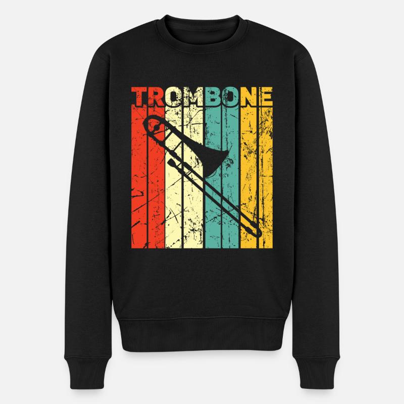 Trombone - Pull Premium bio Homme - noir