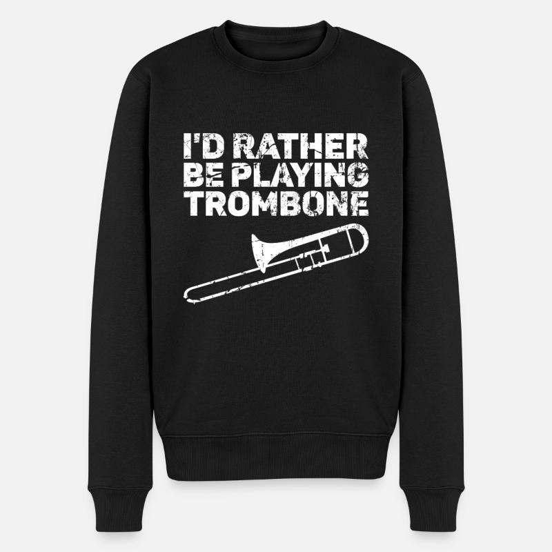 Trombone - Pull Premium bio Homme - noir