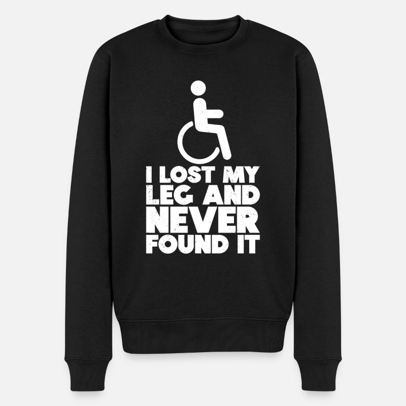 Fauteuil roulant - Pull Premium bio Homme - noir