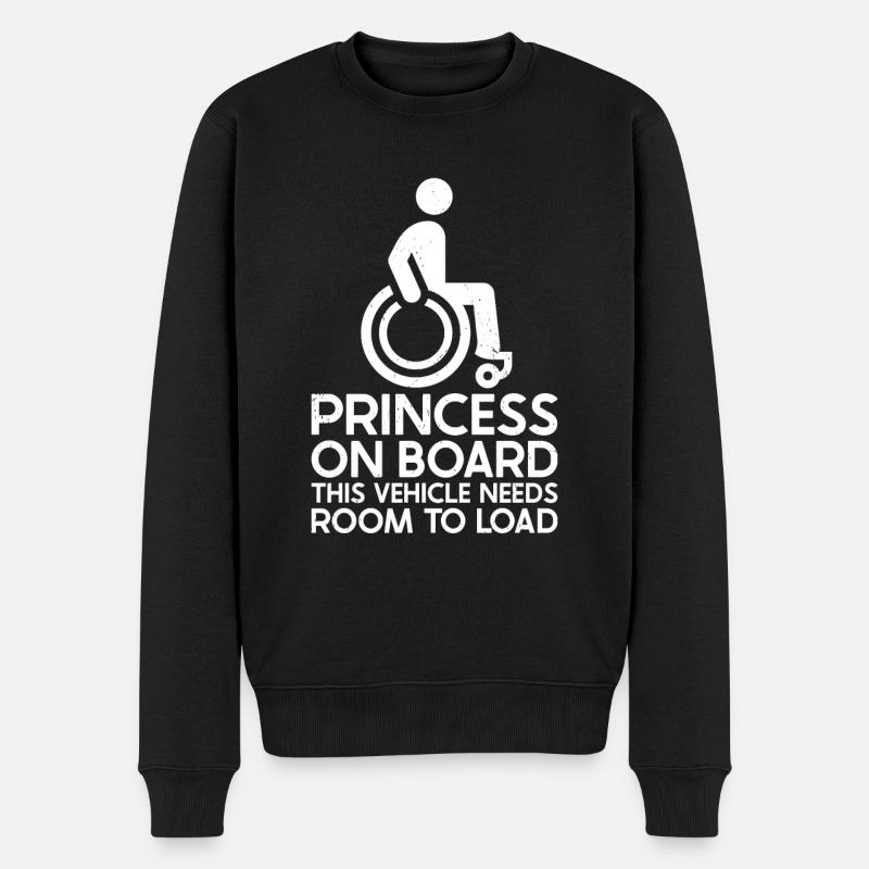 Fauteuil roulant - Pull Premium bio Homme - noir