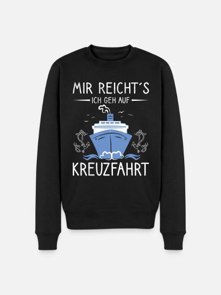 Endlich auf Kreuzfahrt - Männer Premium Bio Pullover - Schwarz