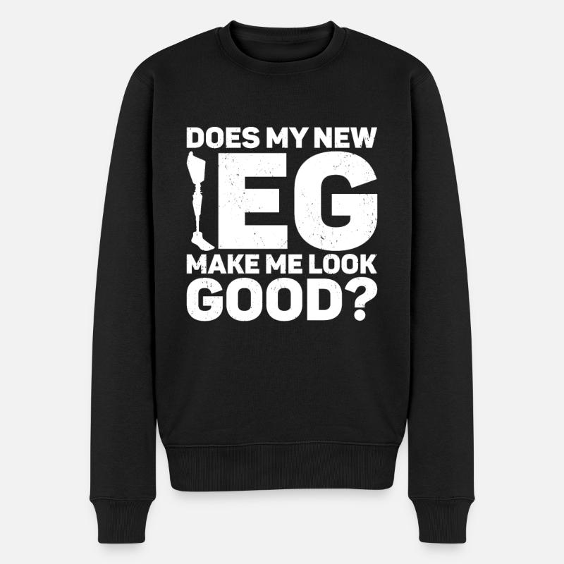 Amputation - Pull Premium bio Homme - noir