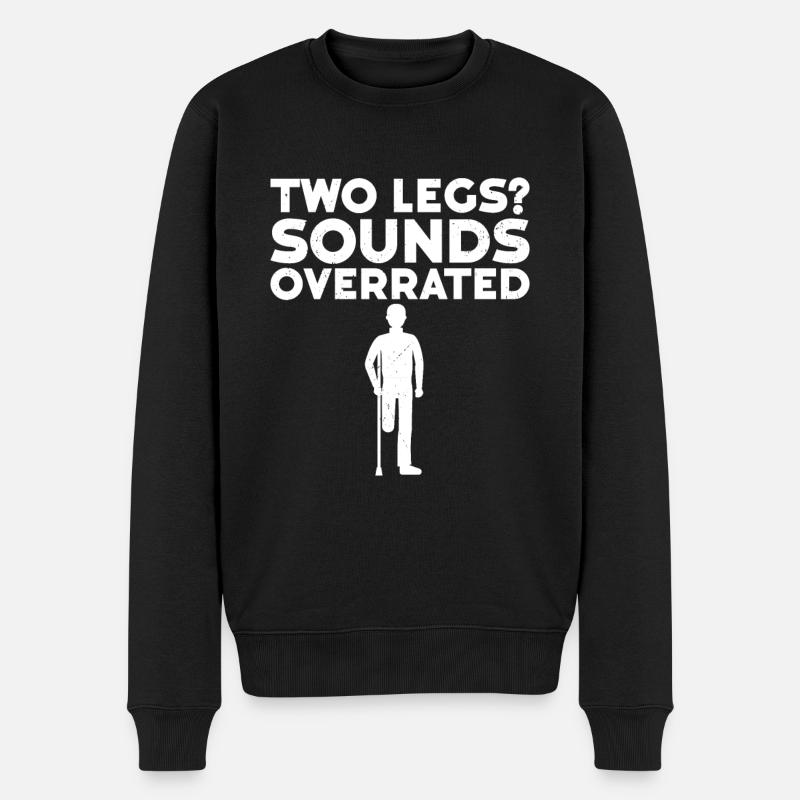 Amputation - Männer Premium Bio Pullover - Schwarz
