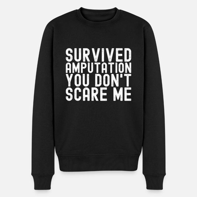 Amputation - Männer Premium Bio Pullover - Schwarz