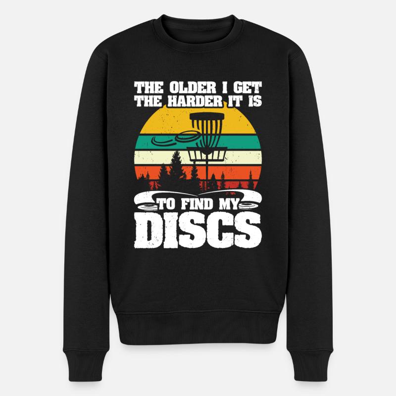 Disque de golf Frisbee - Pull Premium bio Homme - noir