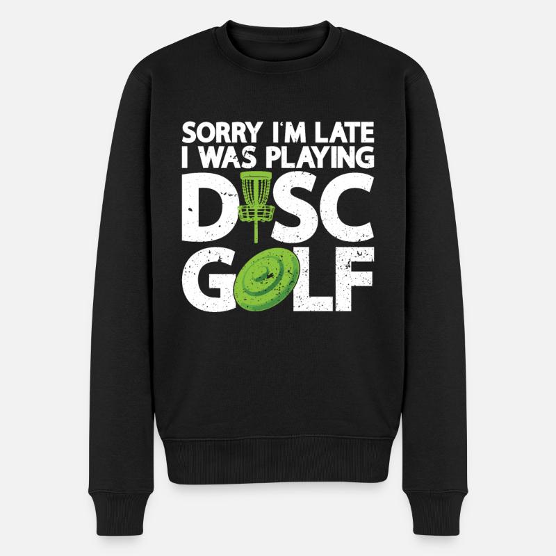 Disque de golf Frisbee - Pull Premium bio Homme - noir