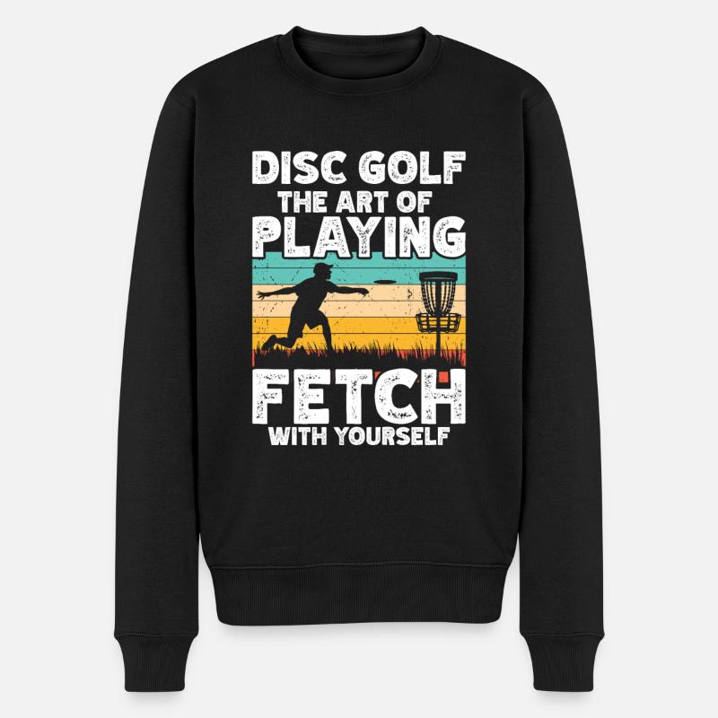 Disque de golf Frisbee - Pull Premium bio Homme - noir