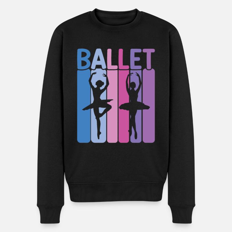 Ballett - Männer Premium Bio Pullover - Schwarz