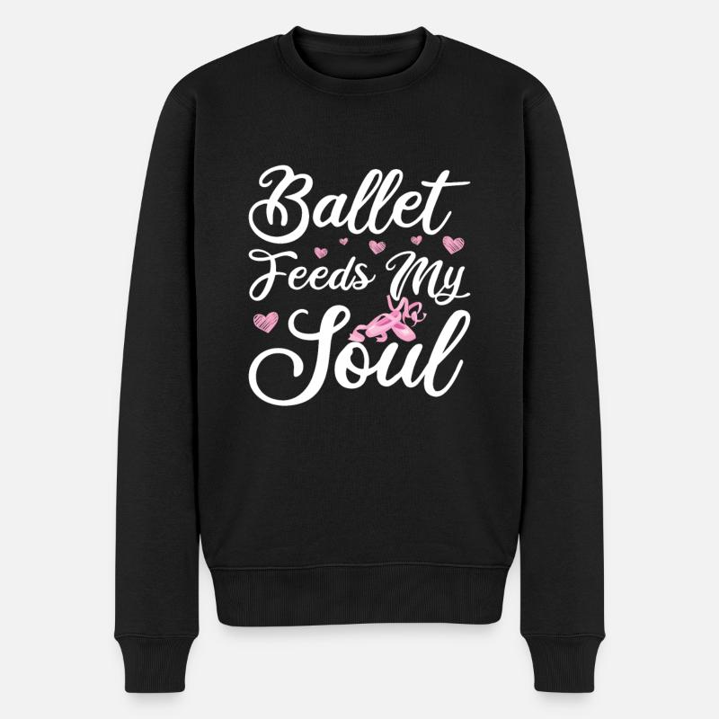 Ballett - Männer Premium Bio Pullover - Schwarz