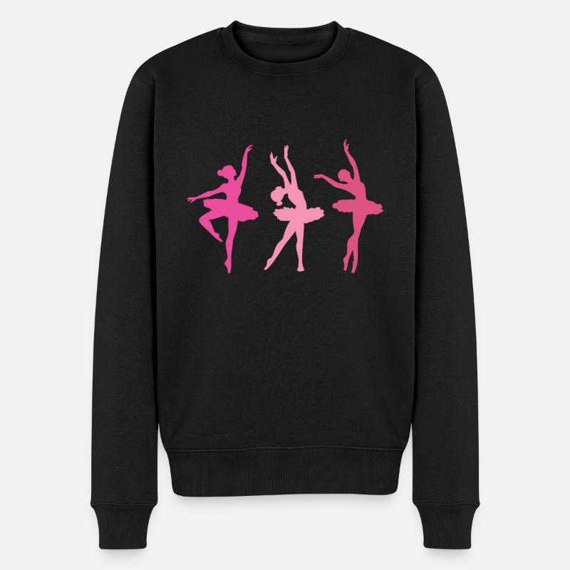 Ballett - Männer Premium Bio Pullover - Schwarz