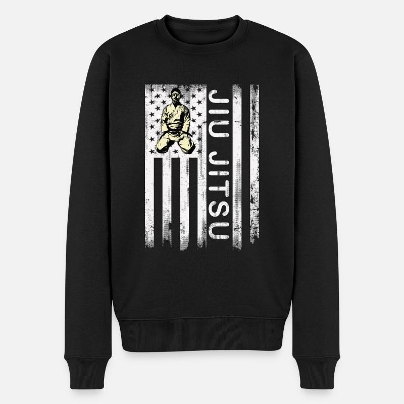 Jiu Jitsu - Männer Premium Bio Pullover - Schwarz