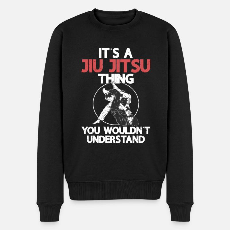 Jiu Jitsu - Pull Premium bio Homme - noir