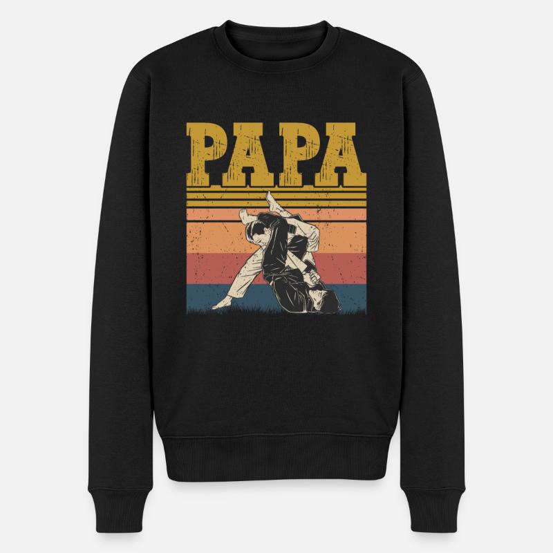 Jiu Jitsu - Männer Premium Bio Pullover - Schwarz