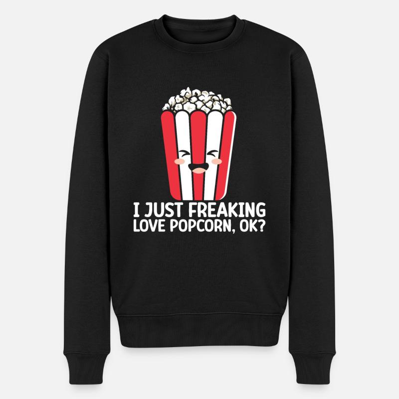 Pop-corn - Pull Premium bio Homme - noir