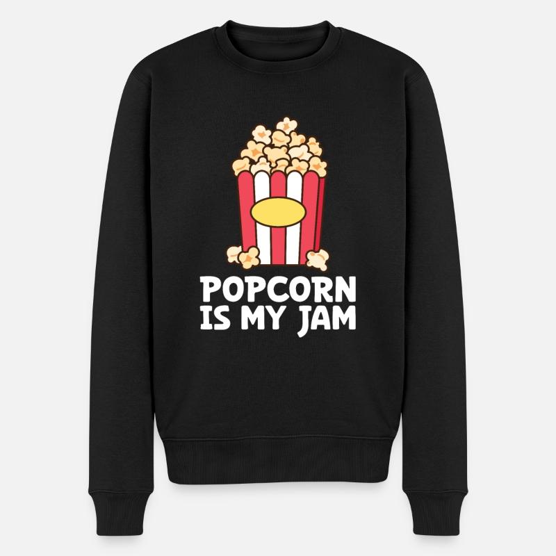 Pop-corn - Pull Premium bio Homme - noir