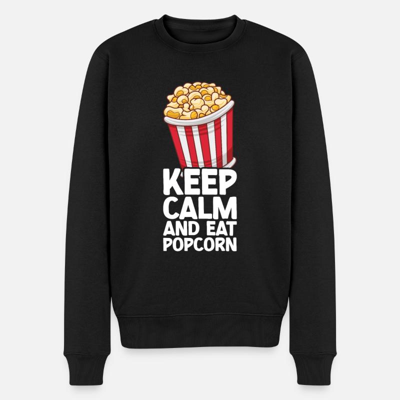 Pop-corn - Pull Premium bio Homme - noir