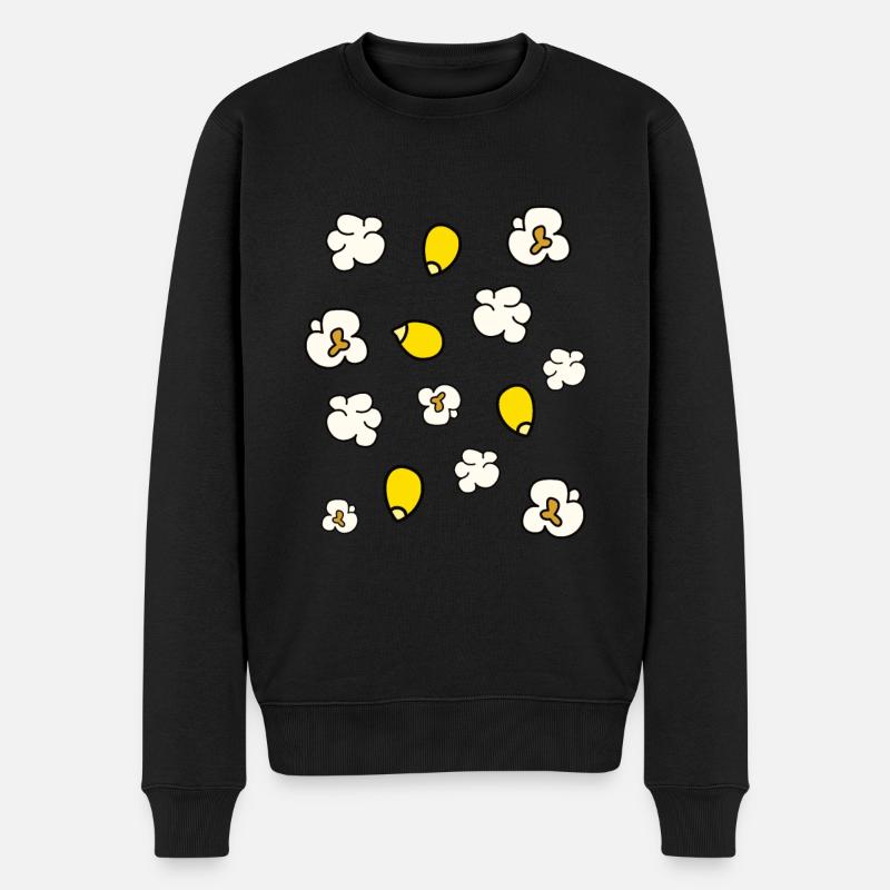 Pop-corn - Pull Premium bio Homme - noir