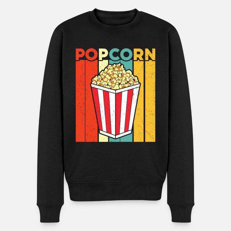 Pop-corn - Pull Premium bio Homme - noir