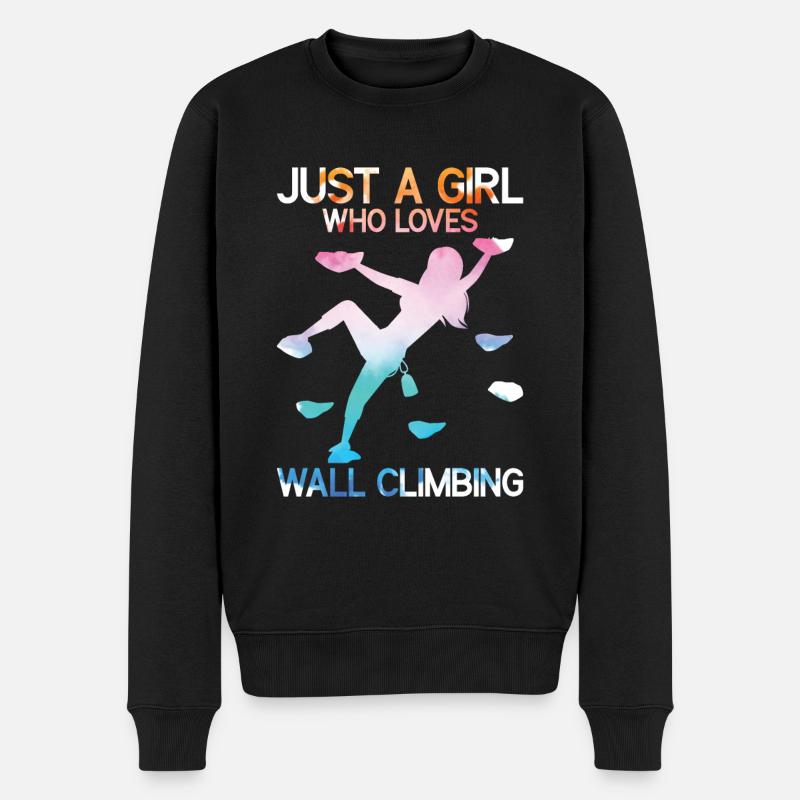 Escalade murale - Pull Premium bio Homme - noir