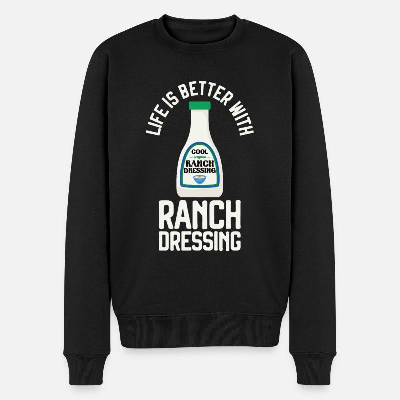 Ranch -Vinaigrette -Ranch -Vinaigrette - Pull Premium bio Homme - noir