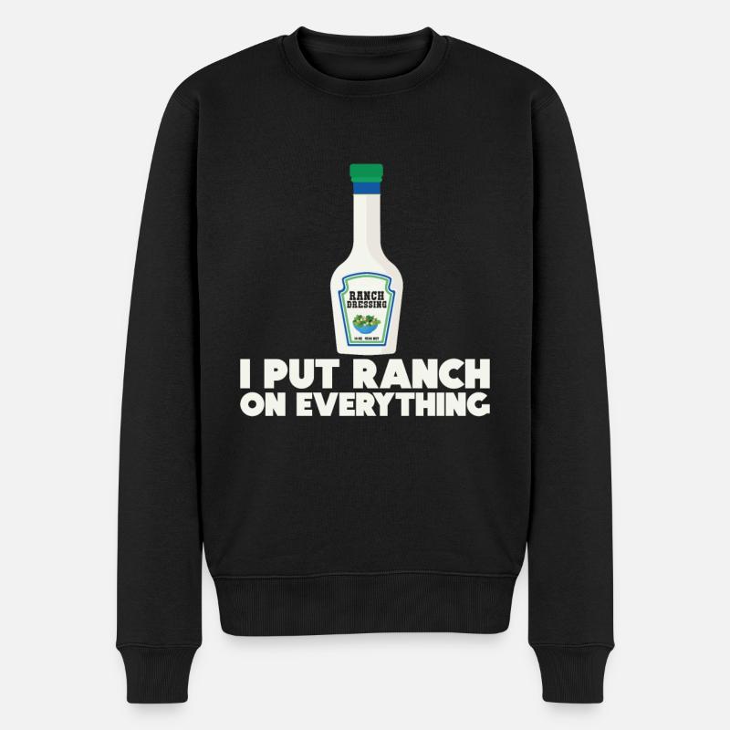 Ranch -Vinaigrette -Ranch -Vinaigrette - Pull Premium bio Homme - noir
