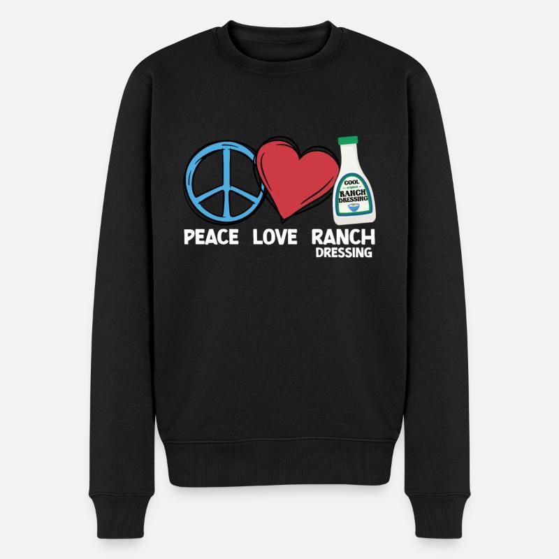 Ranch -Vinaigrette -Ranch -Vinaigrette - Pull Premium bio Homme - noir