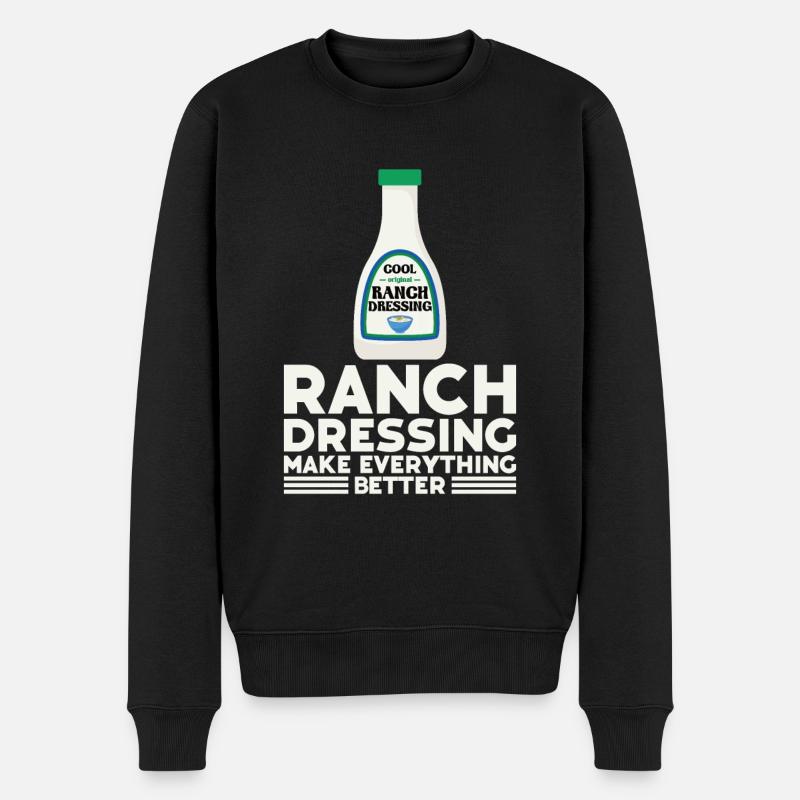 Ranch -Dressing -Ranch -Salatdressing - Männer Premium Bio Pullover - Schwarz