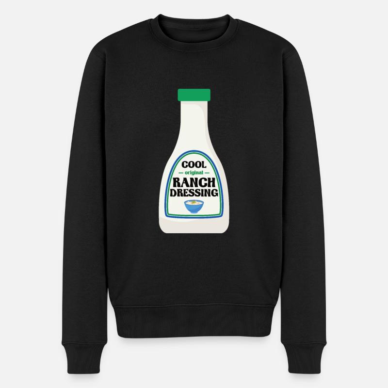 Ranch -Dressing -Ranch -Salatdressing - Männer Premium Bio Pullover - Schwarz