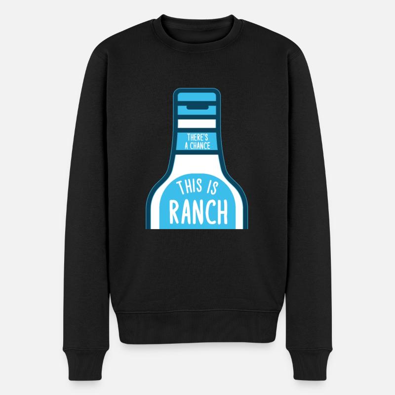 Ranch -Dressing -Ranch -Salatdressing - Männer Premium Bio Pullover - Schwarz