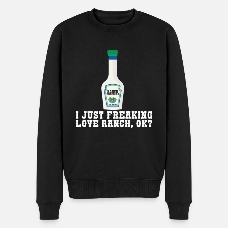 Ranch -Dressing -Ranch -Salatdressing - Männer Premium Bio Pullover - Schwarz