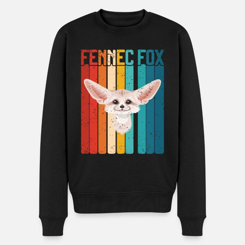 Fennec Renard - Pull Premium bio Homme - noir