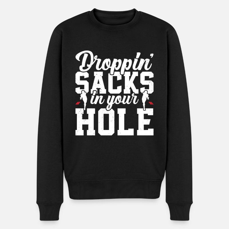 Cornhole - Männer Premium Bio Pullover - Schwarz