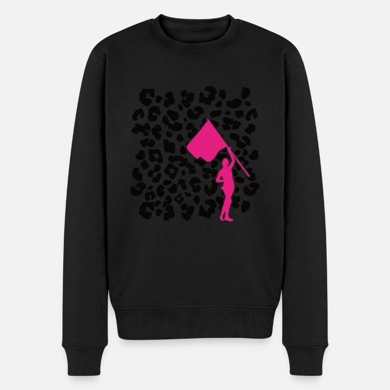 Farbschutz - Männer Premium Bio Pullover - Schwarz