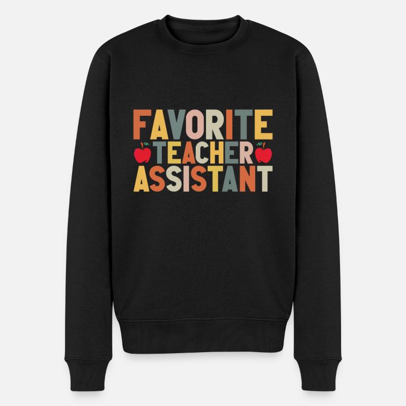 Lehrer -Assistenten Schulleiter Unterricht - Männer Premium Bio Pullover - Schwarz
