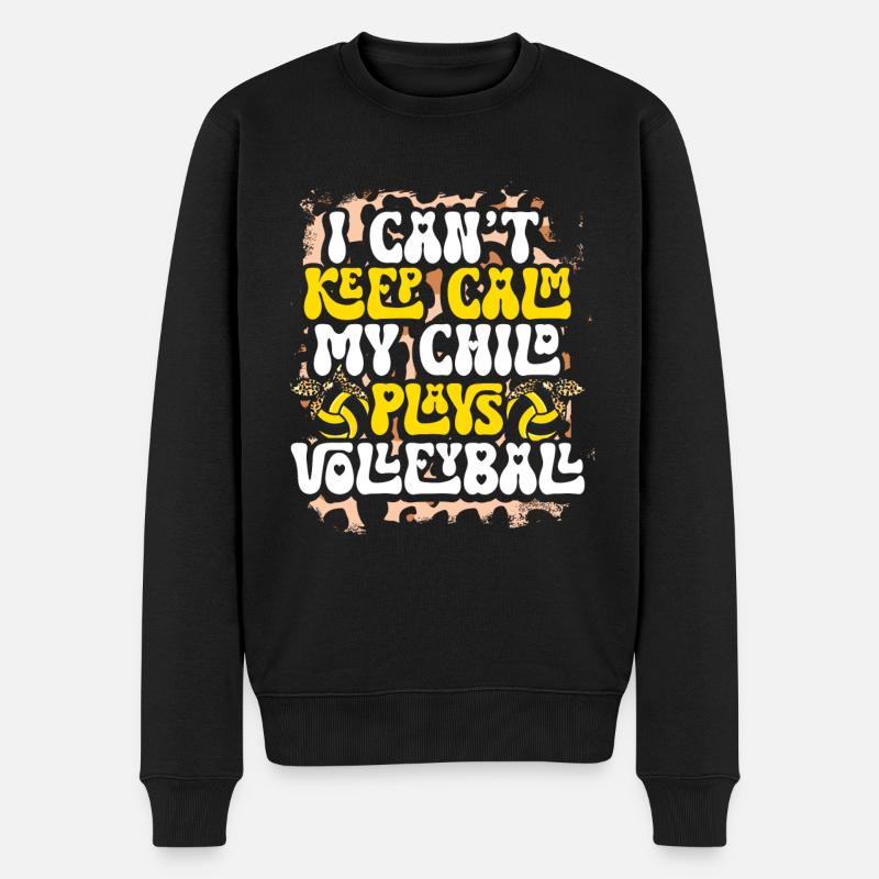 Volleyball Maman Volleyball Maman - Pull Premium bio Homme - noir