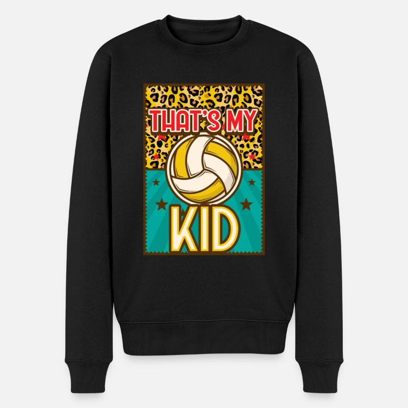 Volleyball Maman Volleyball Maman - Pull Premium bio Homme - noir