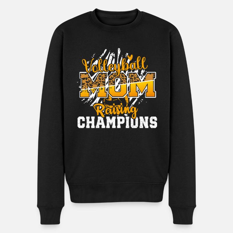 Volleyball Maman Volleyball Maman - Pull Premium bio Homme - noir